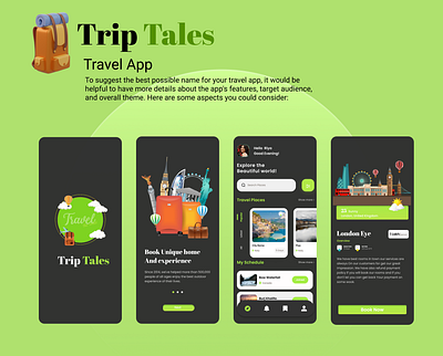 BakeHub graphic design travel trip ui uiux