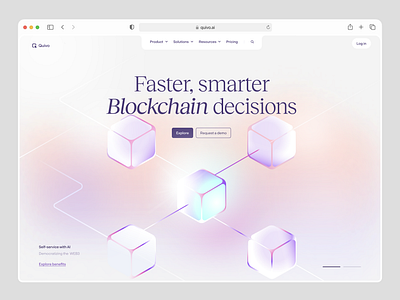 Blockchain Landing Page bitcoin landing blockchain blockchain landing crypto crypto landing page landing page ndro saas landing sandro tavartkiladze trading web3 web3 landing