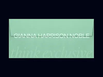GHN Envelope branding design elegant envelope graphic design luxury real estate realtor