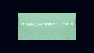 GHN Envelope branding design elegant envelope graphic design luxury real estate realtor