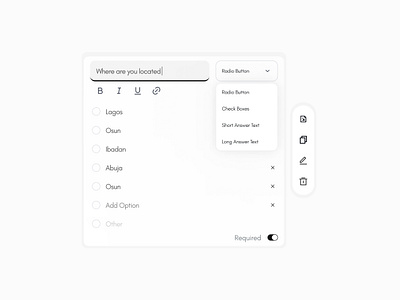 Form Builder Component 1 design tech ui ui design ux ux design