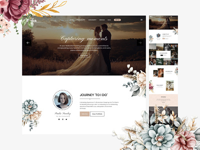 THE CLICK - WEDDING PHOTOGRAPHY UI DESIGN branding graphic design photography portfolio typography ui webdesign wedding