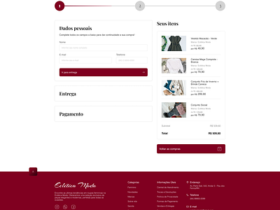 Processo de Checkout carrinho de compras checlout compras ui ux web designer