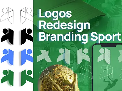 Logos Redesign Branding Sport animation app sport branding design design app figma football logo logos redesign sport sport app ui