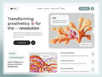 Fiber ai fiber health healthcare prosthetics site technology