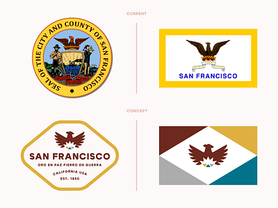 San Francisco Redesign Concept brand identity branding city logo clean design flag design graphic design logo logo redesign logomark logotype phoenix logo san francisco simple symbol