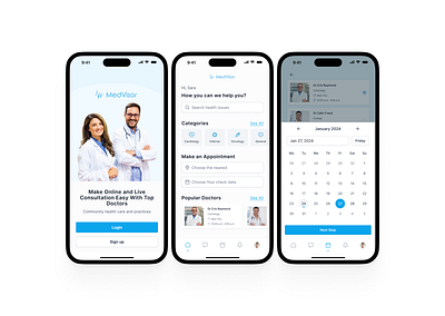 Medical Mobile App digital product figma ui ux