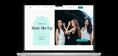 Hair Beauty Website animation figma product design ui uiux ux