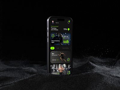 Gym Mobile App UI UX Design app branding design graphic design gym mobile app ui
