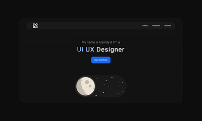 UI UX Designer Portfolio Design hero section portfolio website ui ui designer portfolio ui ux design ux ux designer portfolio