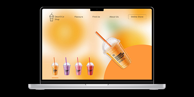 Animation (Smoothie shop) animation figma ui ux