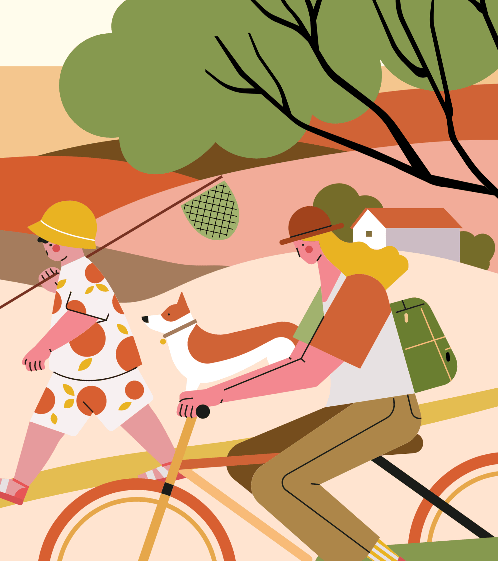 小园素作品：夏日小调 design flat graphic design illustration vector