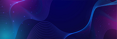 Abstract vector wave line flowing blue and pink purple gradient dynamic