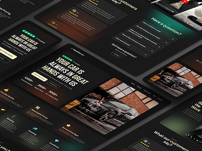 Web Design | Automotive design agency framer landing page redesign web design webflow website website design