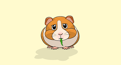 Hamster after effects animal animation argentina design draw eat frelance gif hamster illustration illustrator motion design motion graphics