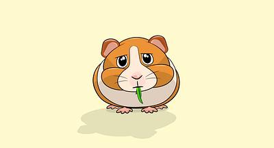 Hamster after effects animal animation argentina cute design draw eat frelance gif hamster illustration illustrator motion design motion graphics