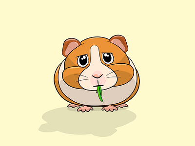 Hamster after effects animal animation argentina cute design draw eat frelance gif hamster illustration illustrator motion design motion graphics