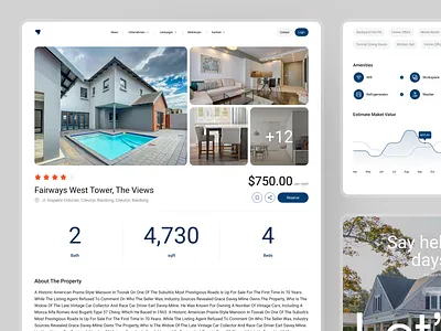 Miramarile - Detail Product Landing Page landing page prodcut page product product detail property real estate web web design website
