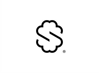 Letter S Cloud Logo Combination cloud design icon initials logo logo logodesign logomark logos mark monogram logo