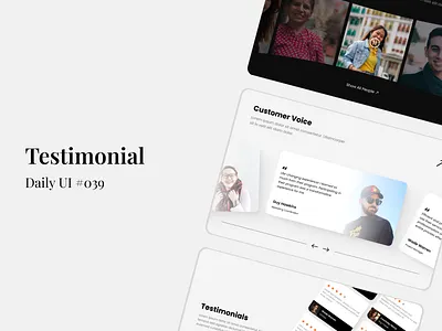 Testimonial - Daily UI #039 card daily ui testimonial testimony ui ui design uiux uiux design web design