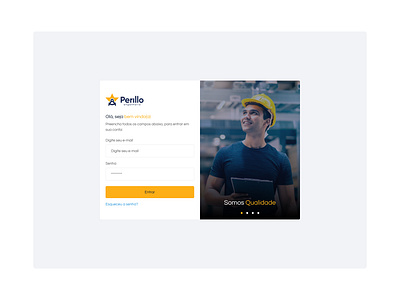 Perillo Engenharia - Login Page dashboard design interface login loginpage ui ux