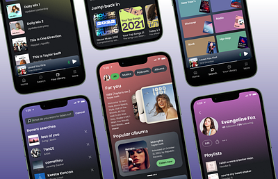 Spotify Mobile Redesign App by Pippoppie app mobile music play redesign spotify ui