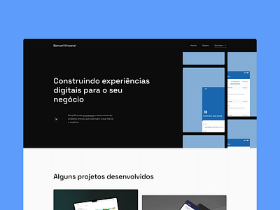 Samuel Vinsansi - Website interface interfacedesign portfolio site siteinstitucional ui uidesign ux uxdesign website