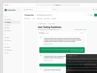 AI Powered Project Management and Productivity App admin ai ai app analytics app automation b2b dashboard interaction pm product design product management reporting saas salesforce software time tracking ui ux web app