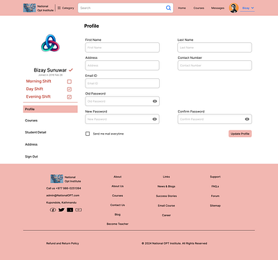 Profile UI branding graphic design ui