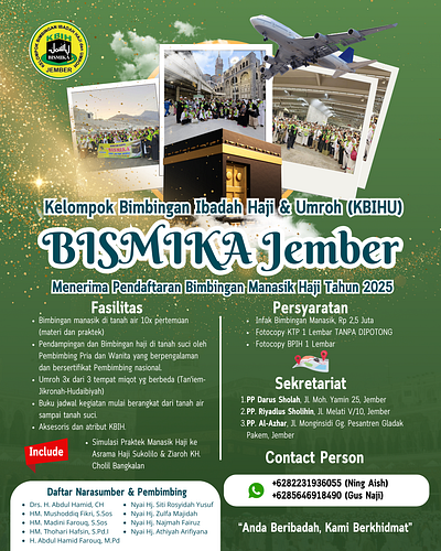 KBIHU Bismika Jember banner haj haji islamic manasik poster