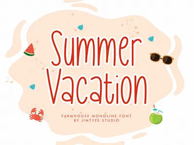 Free Font - Summer Vacation - Farmhouse Font farmhouse font free free font summer