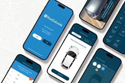 YouGoLook Mobile App android android app app application design car design insurance interface ios ios app ios design mobile mobile app mobile application mobile screens product design ui uiux user interface ux ui design