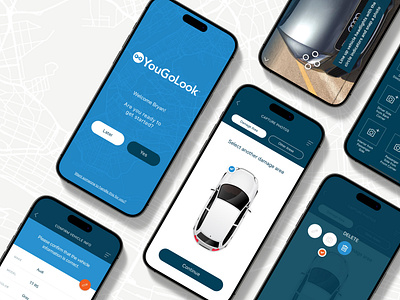 YouGoLook Mobile App android android app app application design car design insurance interface ios ios app ios design mobile mobile app mobile application mobile screens product design ui uiux user interface ux ui design
