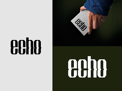 Echo brand branding design echo elegant graphic design lettering logo logo design logo designer logodesign logodesigner logotype minimalism minimalistic modern