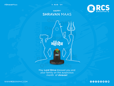 Wishing you a joyous Shravan Mas! ✨🌿 rcsgraphic shravanmas