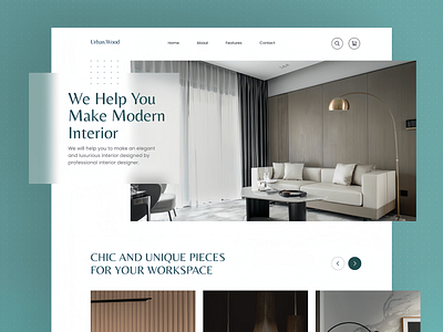 Urban Wood Homepage adobe animation design dribble shot figma furniture homepage illustrator landing page photoshop prototype ui user centric design user experience user interface user research wireframe
