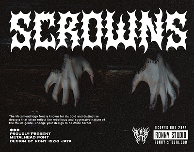 Scrowns - Metalhead Font font underground