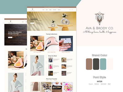 Ava & Brody Co. clothing fashion landingpage trandingclothing ui uiuxdesign ux women