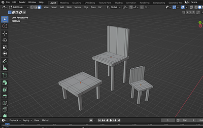 3D Blender Design | Chair | Elecnovate 3d 3dmodeler blender services