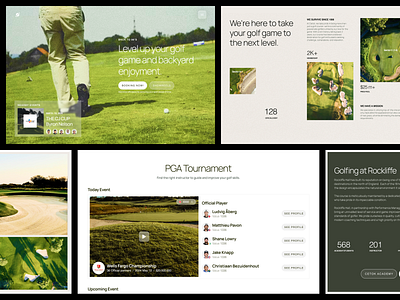 Cetok - Golf event landing page animation branding company company profiles design dribbble fitnesses freelance freelancer golf golf tournament graphic design gym modern modern design personal trainer ui uiux website wellness center