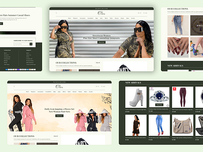 Chic Le' Meek clothing jewelry landingpage ui website