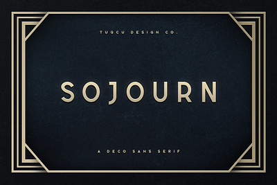 Sojourn Typeface architecture font art deco font art nouveau font branding font chic font deco font display font fashion font font gatsby font jewelry font logo font luxury font retro font sans serif font streamline font typeface font upscale font vintage font