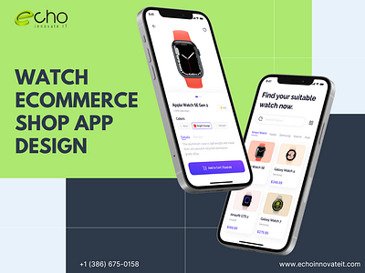 Watch Ecommerce Shop App Design branding graphic design ui