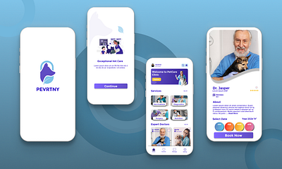 Pet Veterinary Mobile App Design branding cat care app illustration mobile app design pet care app pet logo pet veterinary mobile app design prototype ui ui ux design user experience user interface wireframe