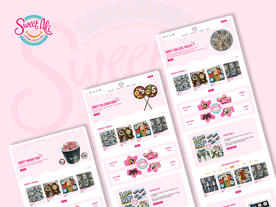 Sweet Ali candy cookies landingpage website