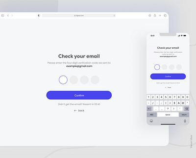 OTP Verification Screen concept design figma login otp password photoshop ui verification webpage website