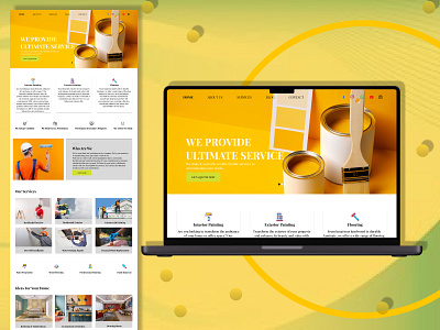 PAINT SERVICE WEB UI DESIGN paint web ui ui website website ui website ui design