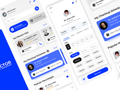 Doctor Appointment Mobile App doctor app doctor appointment mobile app inspiration ui mobile design online appointment mobile app ui uiux design