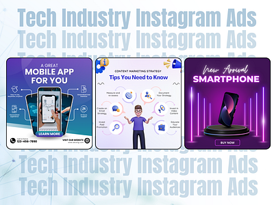 Engaging Visuals for High-Tech Mobile App Ads graphic design motion graphics