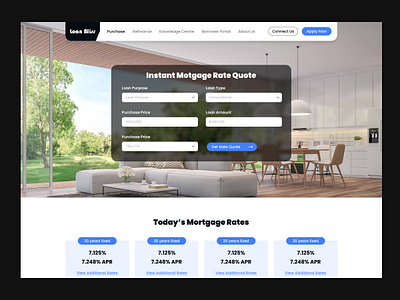 Loan Bliss Landing Page Ui Design In Figma figma design figma landing page design landing page design landing page ui design in figma ui design ui design in figma